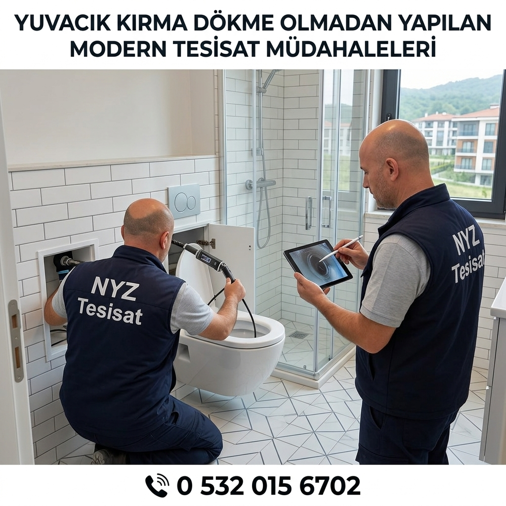 Yuvacık Kırma Dökme Olmadan Yapılan Modern Tesisat Müdahaleleri